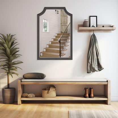 WallBeyond Full Length Mirror Wall Mounted 65"x22", Rustic Wooden Frame Floor Mirror, Large Full Body Mirror for Bedroom, Leaning or Hanging Against Wall, Natural