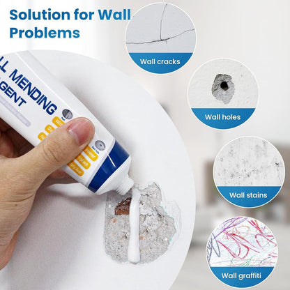 3 Pcs Drywall Repair Kit, Wall Mending Agent, Wall Patch Repair Kit with Scraper, Multi-Functional Drywall Patch Paste Repair Kit for DIY Home Fix