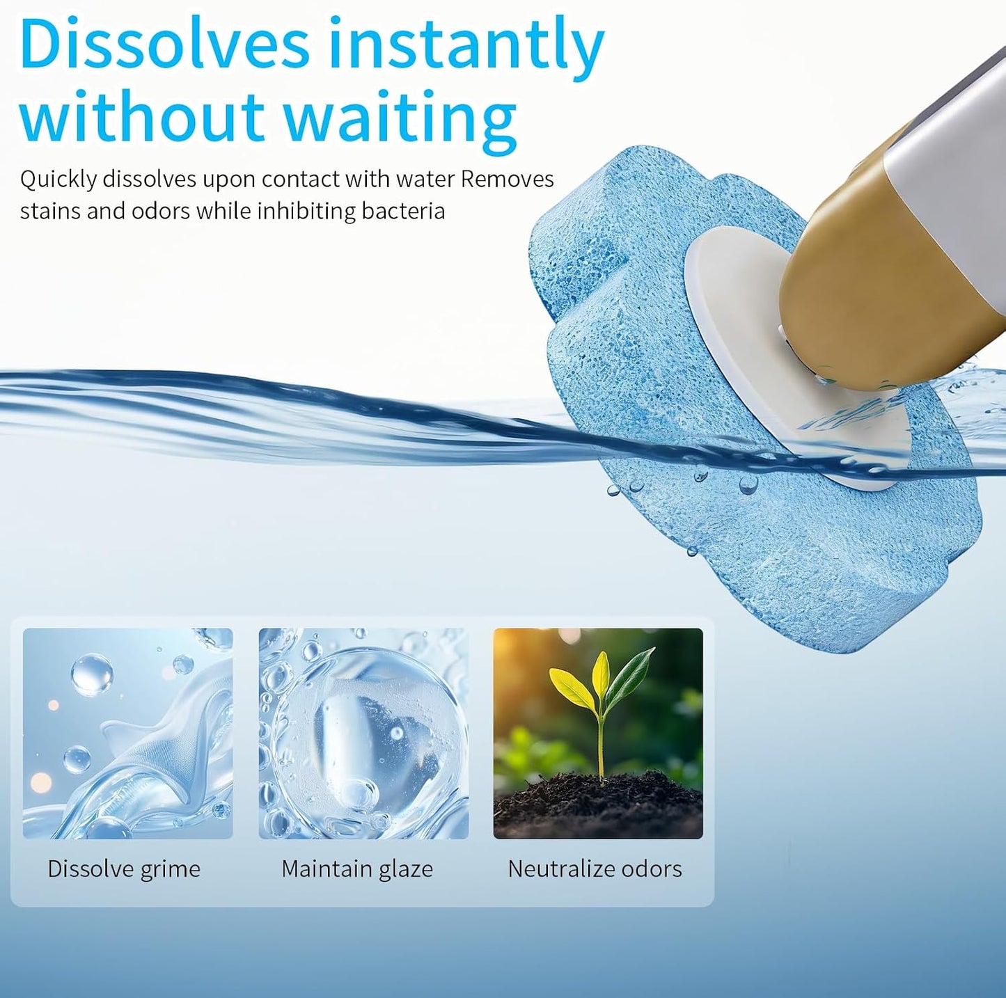 Disposable Toilet Brush and Holder Set with 48 Refill Heads, Hygienic Disposable Brush Head, Wall Mountable Space Saver, No-Touch Handle Operation for Bathroom Cleaner