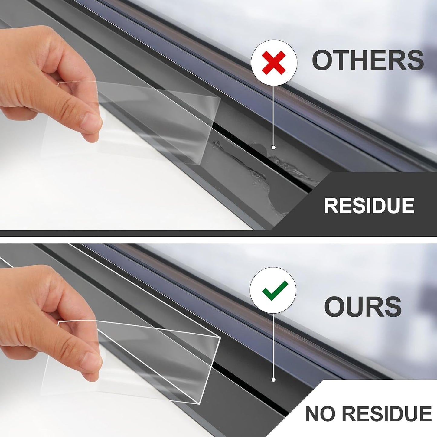 Litaibai Clear Window Sealing Tape for Window AC Units, 20 Mil, 2" x 33 ft | Clear 20 mil removable tape for windows, doors and portable AC units; helps block drafts, dust and air leaks