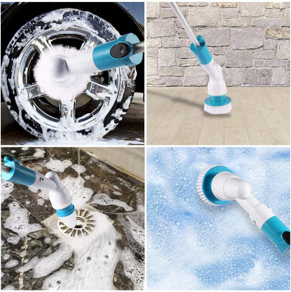 Replacement Brush Heads for Hurricane Spin Scrubber with Multi-Function Set of 3（Flat,Dome,Corner） and Adapter for Bathroom, Floor, Wall and Kitchen