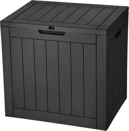 YITAHOME 31 Gallon Outdoor Storage Box | Resin Deck Box and Waterproof Package Delivery Box for Gardening Tools, Pool Supplies, Patio Furniture, Lockable, Taupe