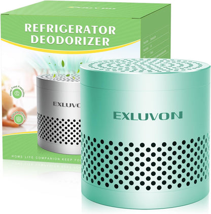 Refrigerator Deodorizer, Fridge Odor Eliminator Lasts for 10 Years, Household Essentials Fridge Smell Eliminator, More Effective Than Baking Soda and Bamboo Charcoal Air Purifying Bag, Black