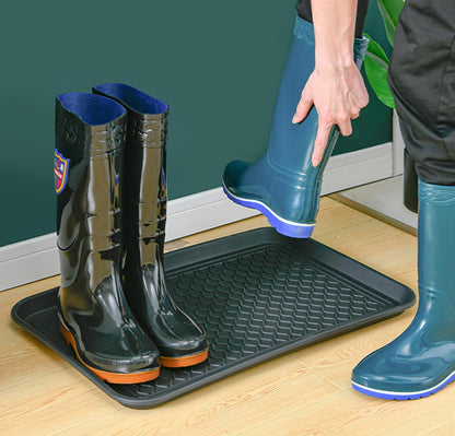 Rubber Boot Tray for Entryway,Boot Mat,Shoe Tray,Shoe Mat for Indoor and Outdoor Use (Soft Silicone Rubber, 29.5X14.9 inch)