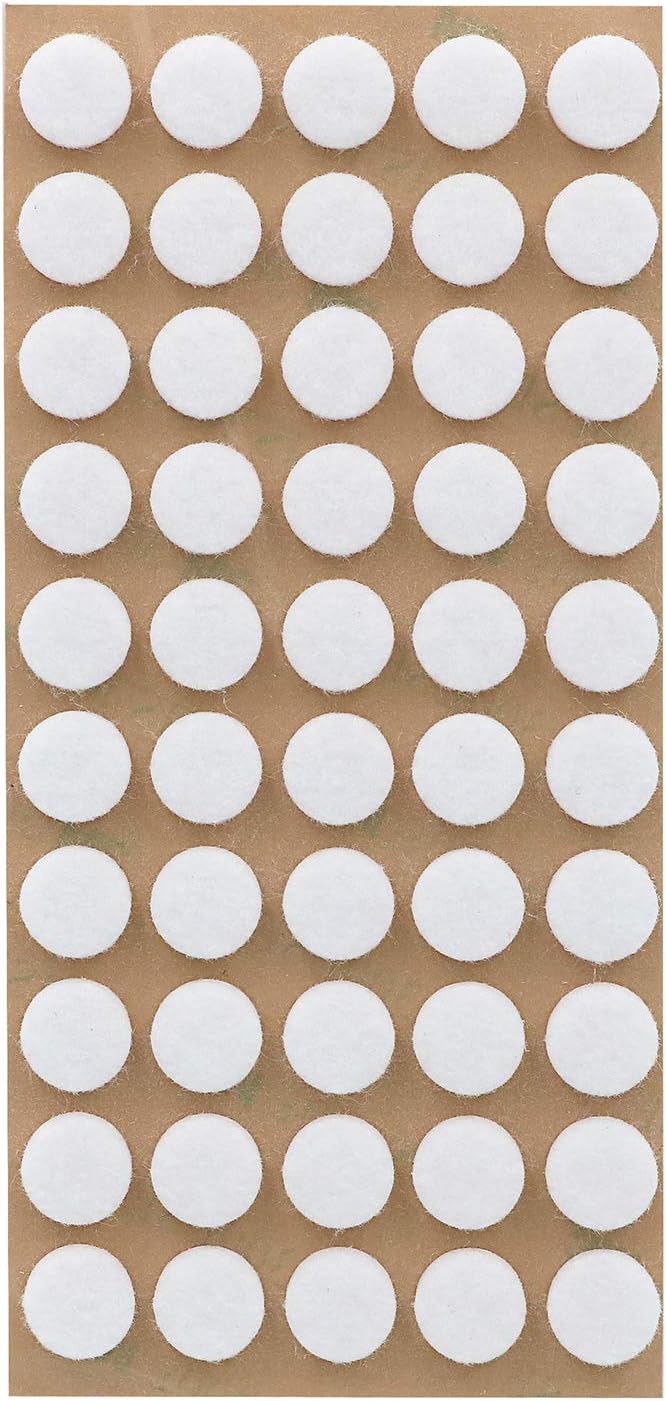 Furniture Felt Pads 3/8" (10mm) Diameter Round 3M Self Adhesive Protects Kitchen Cabinets, Drawers, Desks and Furniture Against Bumps and Scratches 100 Pack - Grey