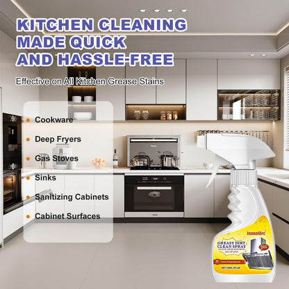 Heavy Duty Degreaser for Kitchen, 120ml Oil Stain Remover for Grease & Grime on Appliances, Countertops, Range Hoods & More, Multipurpose Cleaner