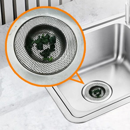 Stainless Steel Sink Strainer | Rustproof Drain Basket for Kitchen/Bathroom | Wide Rim Design Helps Avoid Blockages | Simple to Maintain & Install (Large Size(Diameter:33cm/13in, Height:66cm/26in))