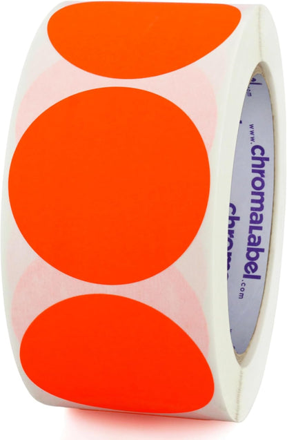 ChromaLabel 2 inch Color-Code Dot Labels | 500/Roll (Yellow)