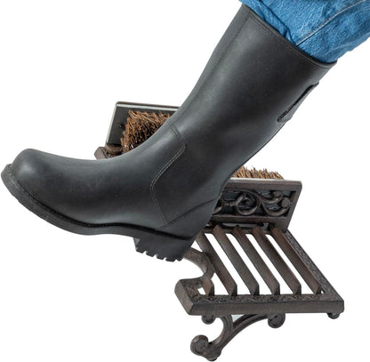 Boot Scraper Outdoor Shoe Brush with Flaps,Cleaning Heavy-Duty Shoe Cleaner and Boot Scrubber for Mud,Dirt, Snow,Durable Weather-Resistant Outdoor Shoe Cleaning Tool