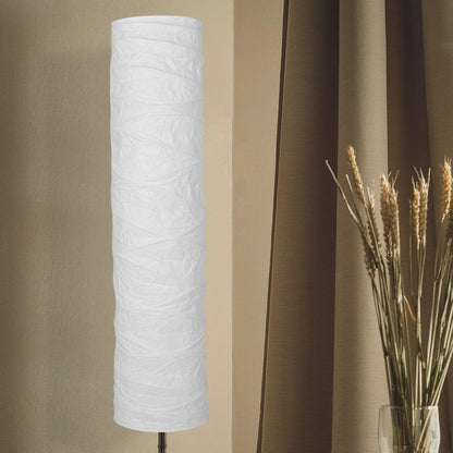 ABOOFAN Floor Lamp Shade Replacement – 49.21" Foldable Rice Paper Lampshade for Soft Light Diffusion & Easy Tool-Free Installation – for Living Room, Bedroom, Office