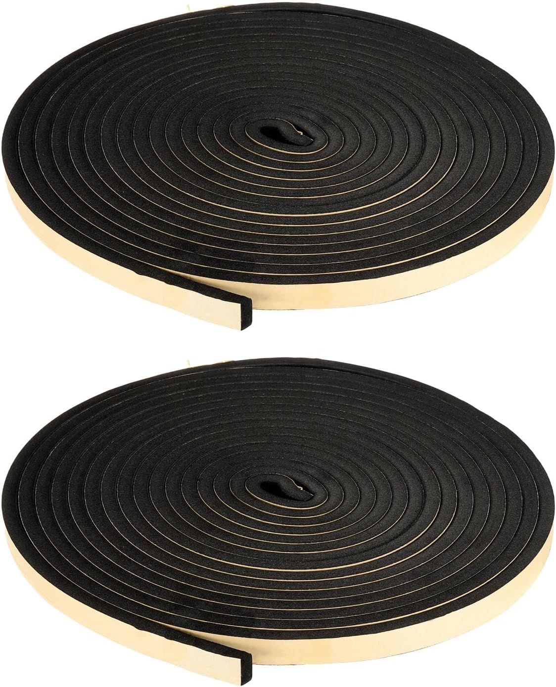 PATIKIL Foam Insulation Tape, 1-1/2" W x 1/8" t x 32.8FT Self Adhesive Weather Stripping Door Seal Strip for Door Window Air Conditioning, Black - Colors A