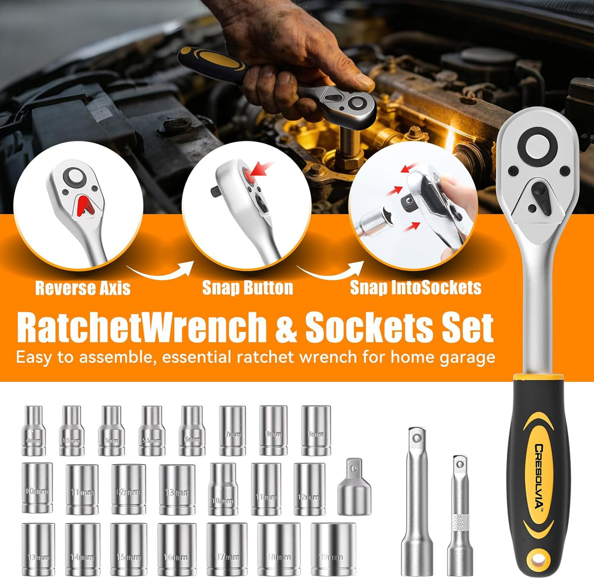 199 Piece Tool Kit for Home,General Household/Auto Repair Tool Set,Basic Hand Tool Kit with Socket Wrench,Tool Box Case for Men,Perfect for Diyer Handyman Homeowner