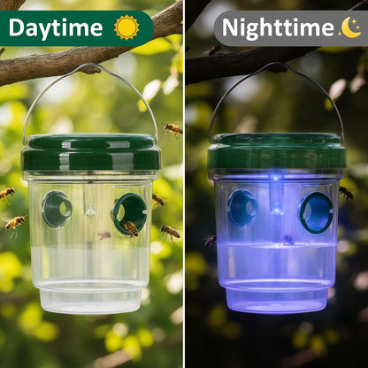 3 Pack Outdoor Hanging Wasp Catcher Reusable Insect Catching Container for Garden Yard Deck