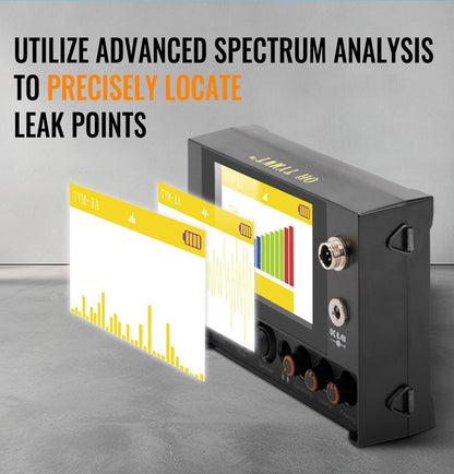 Al Water Leak Detector, Indoor Wall/Ground Under Slab Pipe Leak - TYM-3A | 2 Sensors, 0.5m/1.64ft, 100Hz-8000Hz, 15 Hours