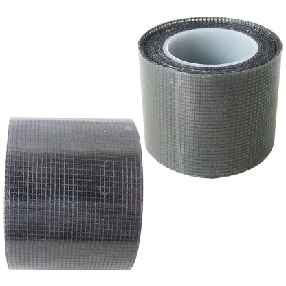 Upgraded 2 Pack of Black Window Screen Repair Tape, 2 in X 16.5 FT (196IN) Screen Repair Kit for Windows or Doors, Strong Adhesive Fiberglass Mesh Patch Tape