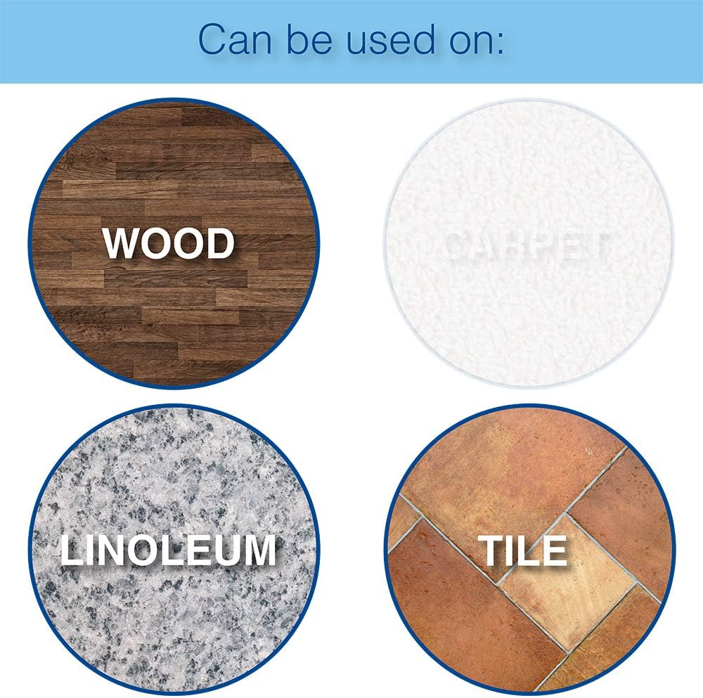 softtouch 7/8" Round Nail On Heavy Duty Felt Furniture Pads for Wood Furniture, Protect Hard Floor Surfaces from Scratches, Brown (8 Pack)