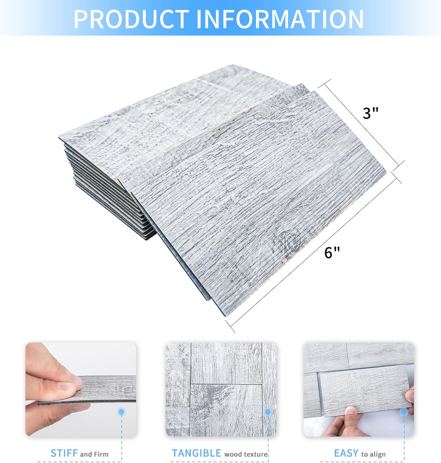 Art3d 102-Piece Peel and Stick Wall Tile for Kitchen Backsplash, Bathroom, Fireplace, 3in. × 6in. Stick on Subway Tile, Glossy White