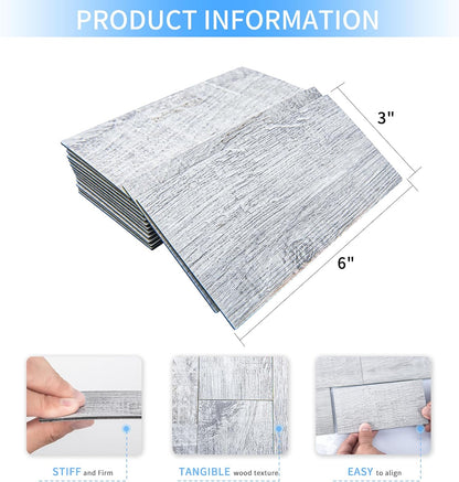 Art3d 102-Piece Peel and Stick Wall Tile for Kitchen Backsplash, Bathroom, Fireplace, 3in. × 6in. Stick on Subway Tile, Glossy White
