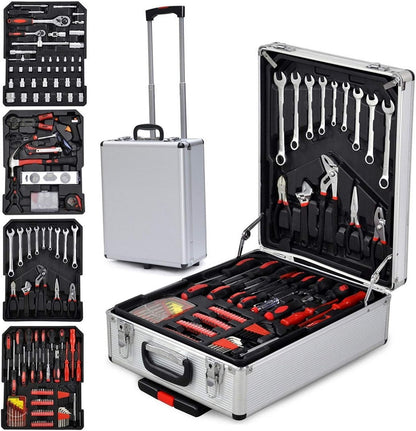 148 Pieces Tool Set,House Repairing Hand Tool Kits,Portable Complete Basic Repair General Hand Tool Sets for Men Women,Home Basic Repair Tool Kit,with Storage Case,for DIY Home Maintenance (Red)
