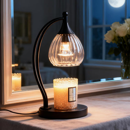 Candle Warmer Lamp with Timer Dimmer - Electric Light Wax Warmer for Jar Candles - Lamp with 2 Bulbs, Unique Birthday Gifts for Women Mom House Warming Gifts New Home Decor