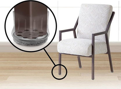 GorillaFelt Chair Leg Floor Protectors/Felt Chair Glides (Set of 16) Tap-On Felt Furniture Pads Guaranteed to Stay On, 1 Inch Round Chair Sliders