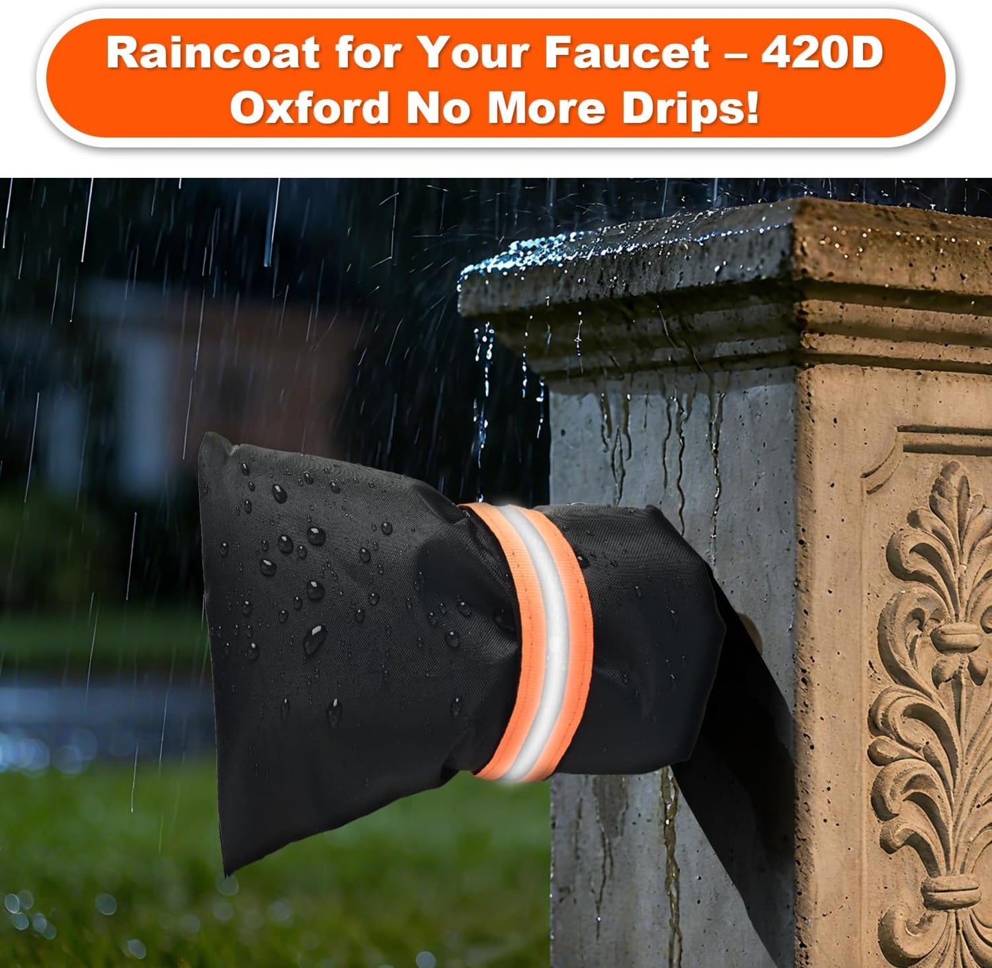 Outdoor Winter Faucet Hose bib Wall Taps Ouside Covers - 8.3”H x 6.7”W, Waterproof & Frost-Free for Winter Freeze Protection, Black, Gray (Gray, 2pcs)