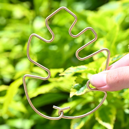 5PCS Monstera Plant Stem Support Stakes - 5.5 * 5.5IN Metal Supports for Monstera and Fishbone Cactus, Sturdy Frame, Easy Installation, Flexible Protection for Healthy Growth Indoors