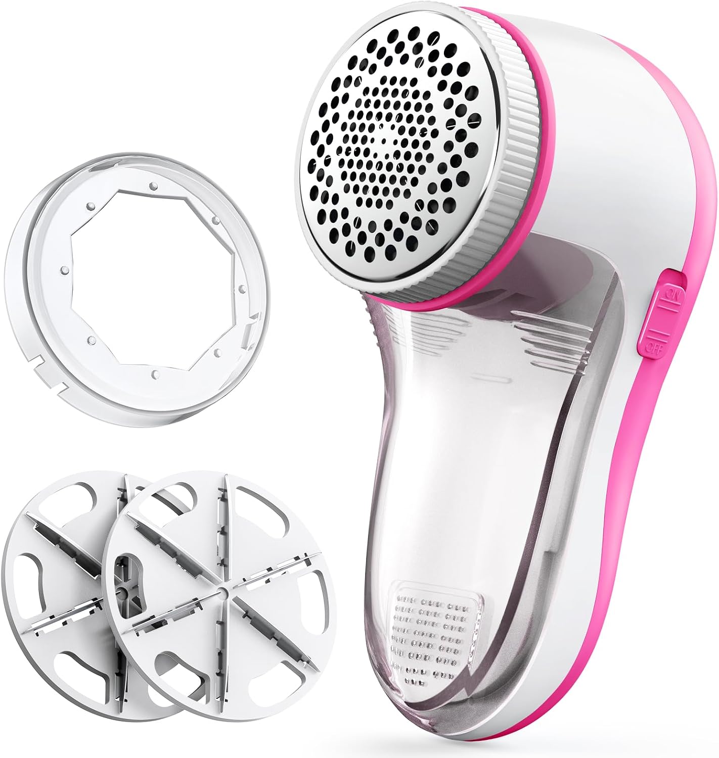 POPCHOSE Fabric Shaver, Lint Shaver for Clothing, Electric Lint Remover with 6-Leaf Blades, Sweater Defuzzer, Clothes Shaver for Couch, Furniture, Blanket, Remove Pilling, USB Rechargeable
