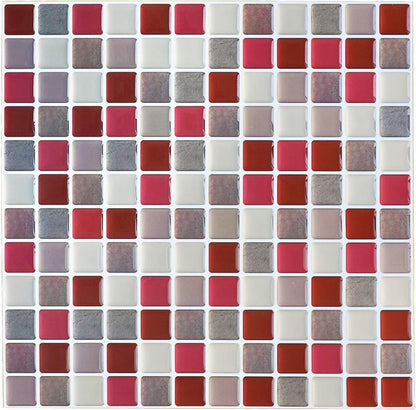 Yoillione Peel and Stick Backsplash for Kitchen: Self Adhesive Wall Tiles for Bathroom - Vinyl Thick Back Splash Tile (10, Light Coffee)