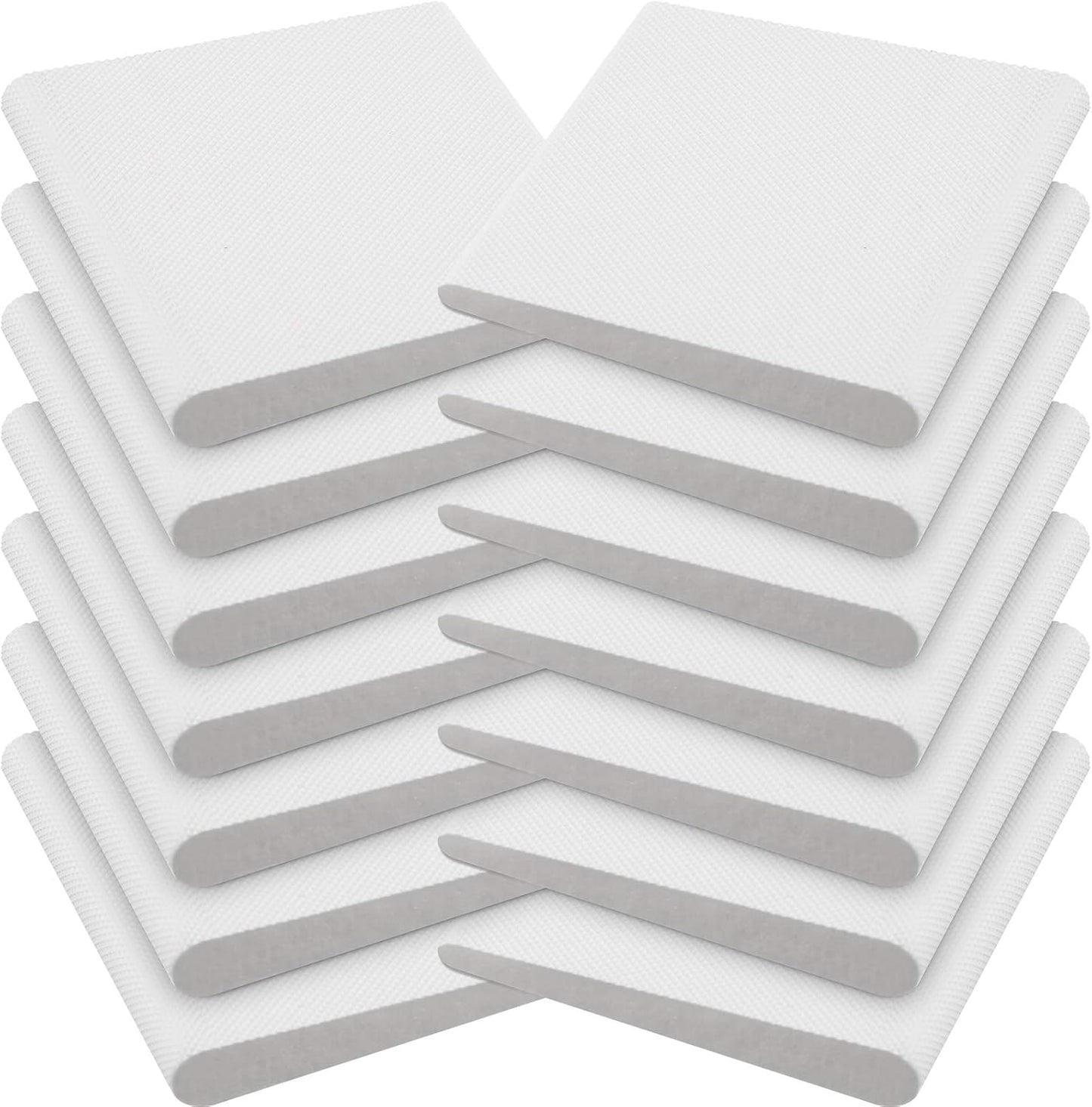 Jetec 14 Pieces Door Corner Seals Self Adhesive Exterior Door Frame Seal Weather Stripping Corner Pad Foam Draft Stopper Gap Filler Bottom for Weather Protection, Isolation of Noise(Black and White)