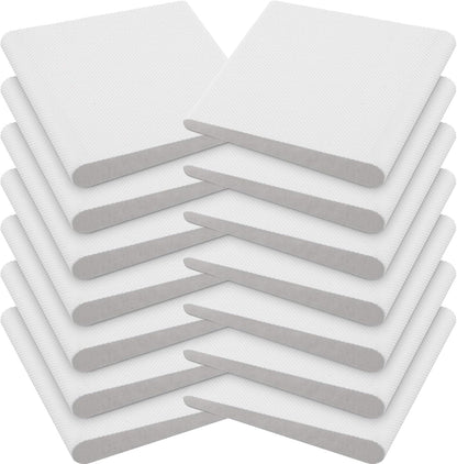 Jetec 14 Pieces Door Corner Seals Self Adhesive Exterior Door Frame Seal Weather Stripping Corner Pad Foam Draft Stopper Gap Filler Bottom for Weather Protection, Isolation of Noise(Black and White)