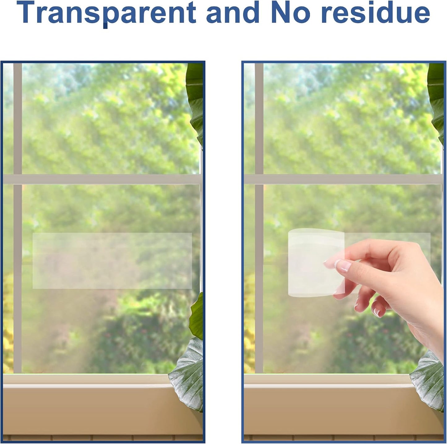 Window Fly Traps Indoor Clear 50 Pack, Sticky Fruit Fly Traps for Indoors, Fly Catchers for Inside Home
