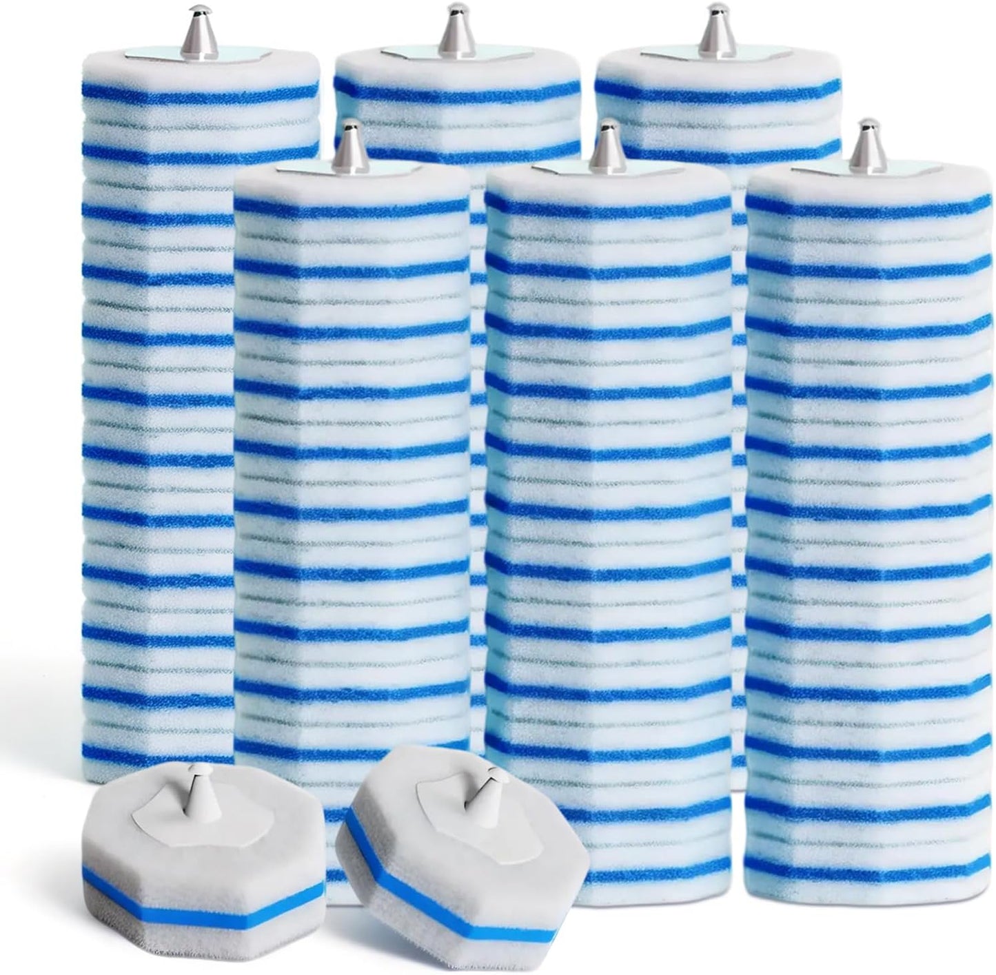 Disposable Toilet Brush - Toilet Bowl Cleaner, Toilet Cleaning Supplies, Toilet Brush with Holder, Toilet Bowl Cleaner Wands，40 Refills for Toilet Cleaning and Hygienic Bathroom Maintenance