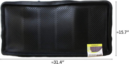 HAWK Heavy Duty Rubber Scraper Mat | Size 18" x 30" (45 x 75 cm) | 9mm Thickness | Anti Slip | Anti Fatigue | Great For Cleaning Boots & Shoes