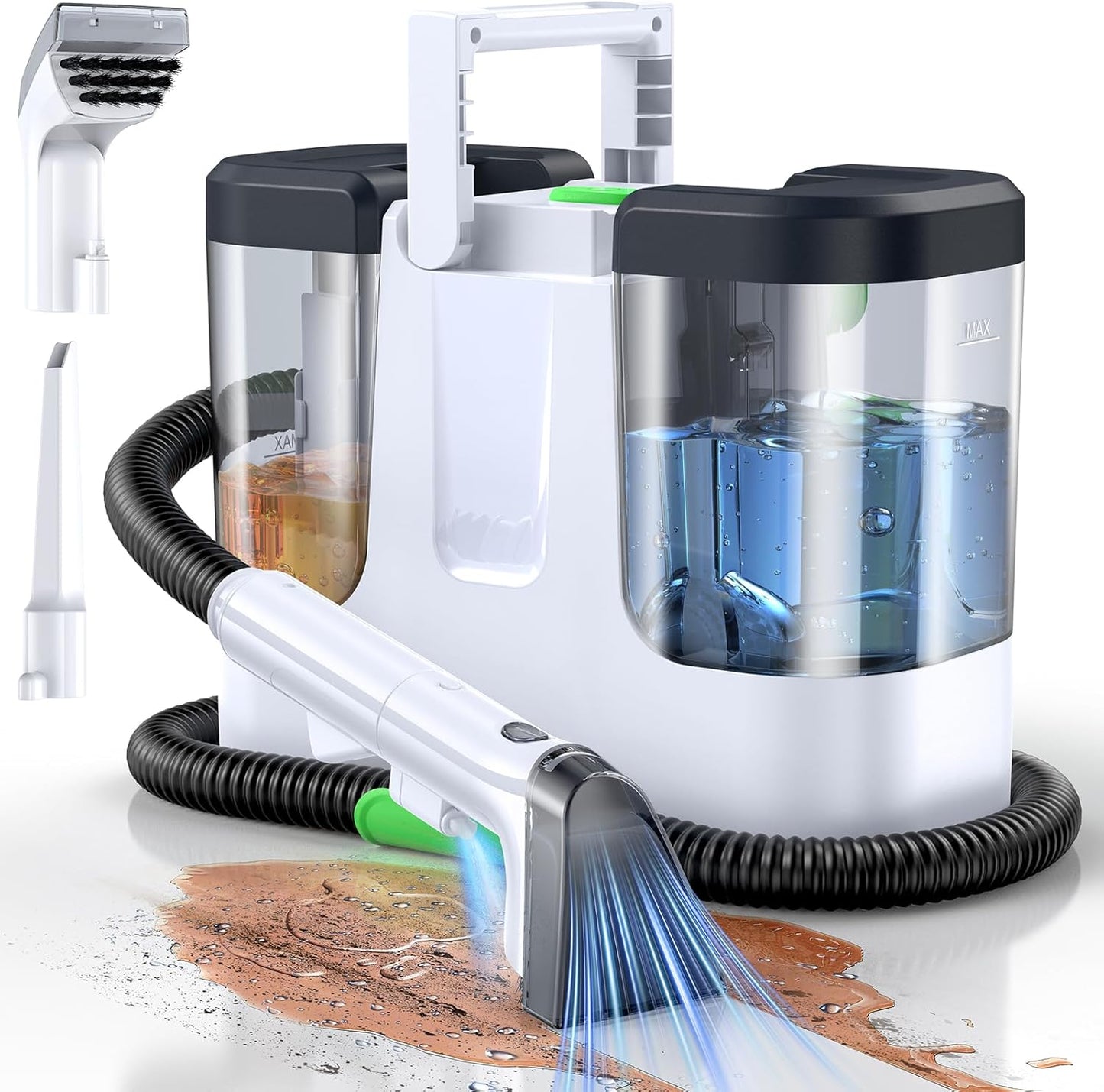 Electric Spin Scrubber, Cordless Cleaning Brush Scrubber with 7 Replaceable Brush Heads and Adjustable Extension Handle, IPX7 Waterproof Power Cleaning Brush for Bathroom Tub Floor Tile Shower