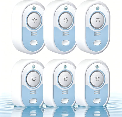 Water Leak Detector with Loud Alarm, 100dB Siren & LED Flash, Water Sensor Alarm for Home, Basement, Sump Pump, Kitchen, Bathroom, RV, Water Heater, Indoor Outdoor 5-Pack
