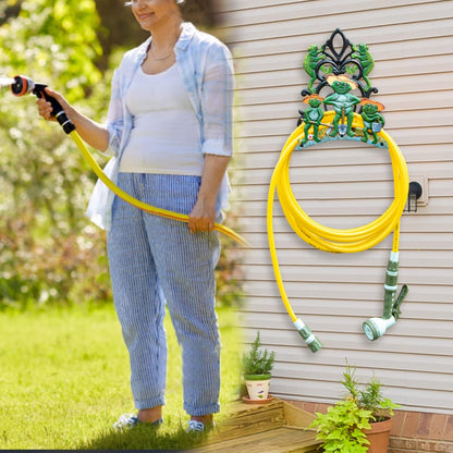 Sungmor Heavy Duty Cast Iron Hose Holder,Garden & Yard Decorative Birds Wall Mounted Hose Butler,Water Pipe Holds,Rack,Hanger,Antique Wall Decorations