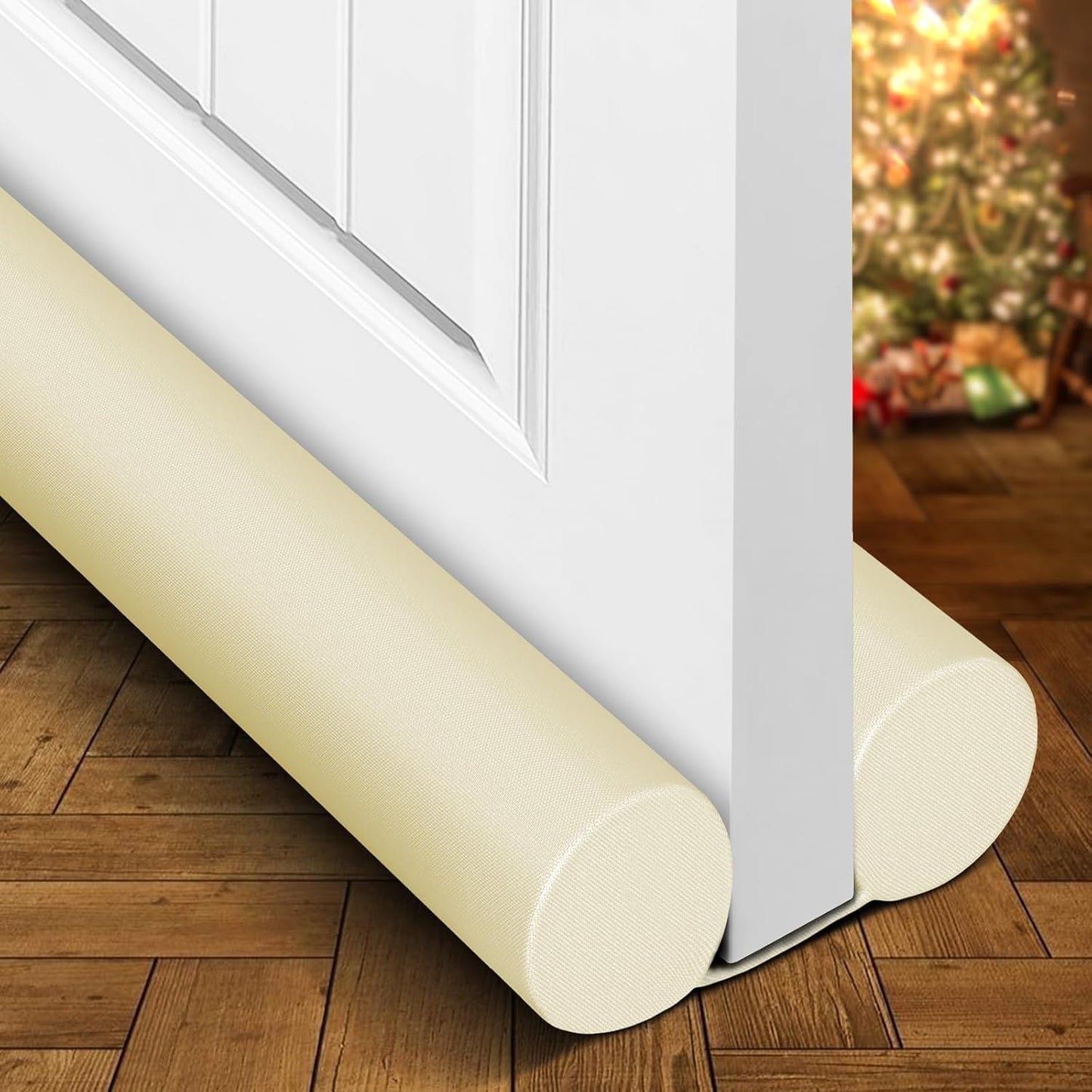 Holikme Door Draft Stopper Door Sweep Weather Stripping Noise Blocker Window Breeze Blocker Adjustable Draft Door Closers, Grey