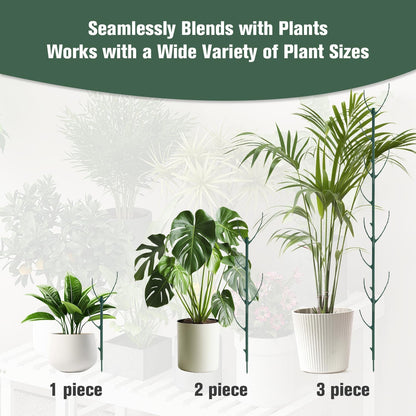5pcs Adjustable Plant Support Pole, Stackable for Indoor and Outdoor Use, Garden Accessories for Supporting Monstera and Climbing Potted Plants