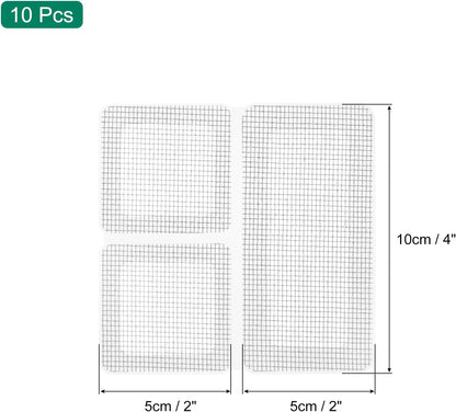 uxcell Window Screen Repair Kit, 5Pcs Gray Screen Repair Kit, Fiberglass Screen Tape Mesh Repair Adhesive Screen Patch Repair Kit for Window or Doors Screen Repair, 4"x 2"(10cm x 5cm)