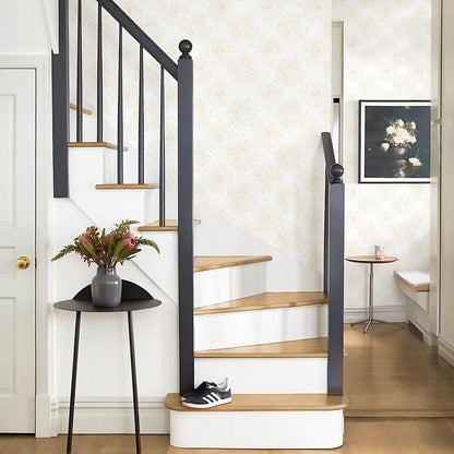 Boho Wallpaper Neutral Peel and Stick Wallpaper 78.7"x17.3" Geometric Wall Paper Beige and White Contact Paper Textured Removable Vinyl Waterproof for Bedroom Farmhouse Kitchen Bathroom