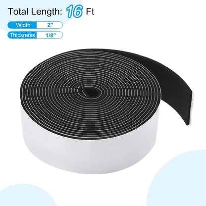 PATIKIL Weather Stripping Door Seal Strip, 3/8 Inch x 1/4 Inch x 32 Ft Self Adhesive Soundproof High Density Foam Tape Insulation for Door Window Air Conditioning, White - Colors A