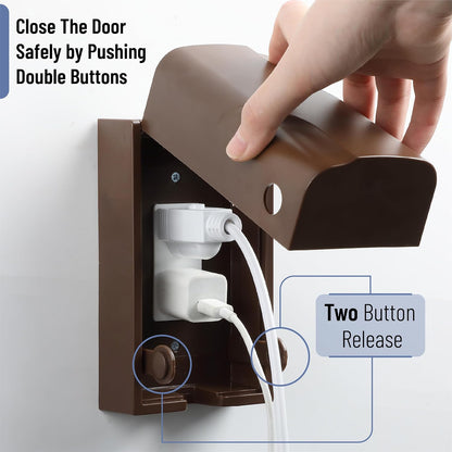 Bates Baby Safety Outlet Cover Box - Plug Covers for Electrical Outlets, Child Proof Outlet Cover, Socket Covers for Outlets
