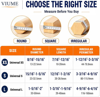 VIUME 24 Pcs Chair Leg Floor Protectors for Hardwood Floors Silicone Covers Felt Pads Furniture Leg Caps Anti-Scratch Reduce Noise Fit (1-5/16" to 2")