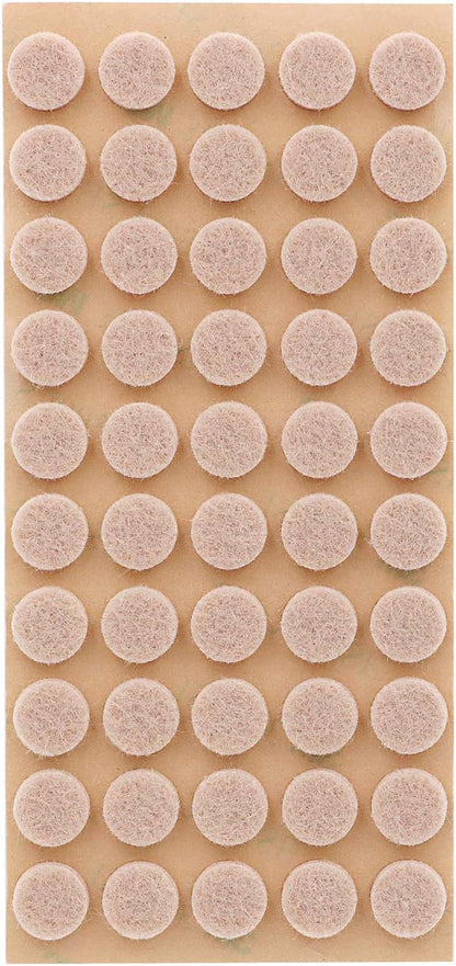 Furniture Felt Pads 3/8" (10mm) Diameter Round 3M Self Adhesive Protects Kitchen Cabinets, Drawers, Desks and Furniture Against Bumps and Scratches 100 Pack - Grey