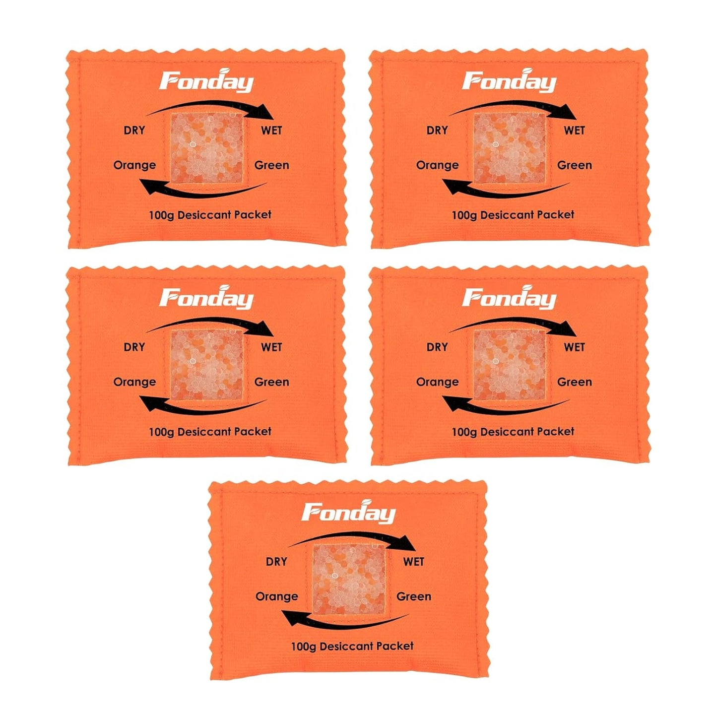 500g x 2 packs Fonday Rechargeable Silica Gel Car Dehumidifier Fast Reactivate Desiccant Bags, Large for Gun Safe Closet Basement Garage Storage Moisture Absorber
