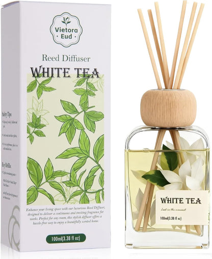 Luxury Hotel Scent Reed Diffuser 100ml (3.38oz) | No.1898 Hotel Collection Diffuser Oil Inspired by Ritz Carlton | Home, Bathroom & Office Decor | Long-Lasting Room Freshener Gift Set