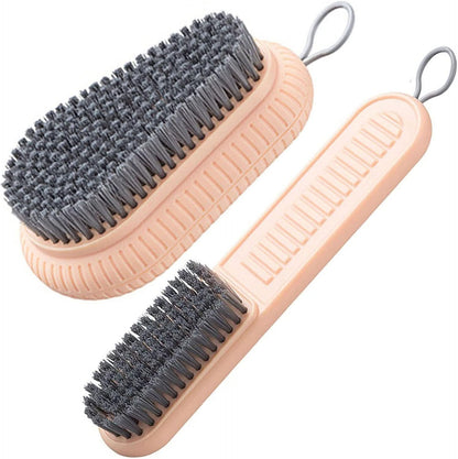 Cleaning Brush Soft Bristle Brush Laundry Scrub Brush Clothes Underwear Shoes Scrubbing Brush, Easy to Grip Household Cleaning Brushes Tool for Countertops Bathtubs (Blue)
