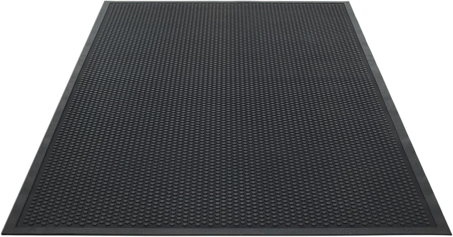 Guardian Easy Step Scraper 2X3 (23in x 35in) Indoor/Outdoor, Heavy-Duty, Solid Rubber Floor Mat,Black