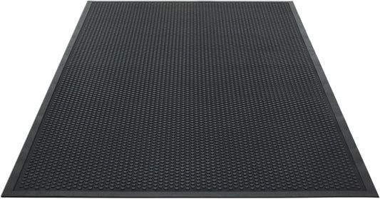 Guardian Easy Step Scraper 2X3 (23in x 35in) Indoor/Outdoor, Heavy-Duty, Solid Rubber Floor Mat,Black